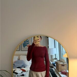 Intimissimi Burgundy Long Sleeve Top